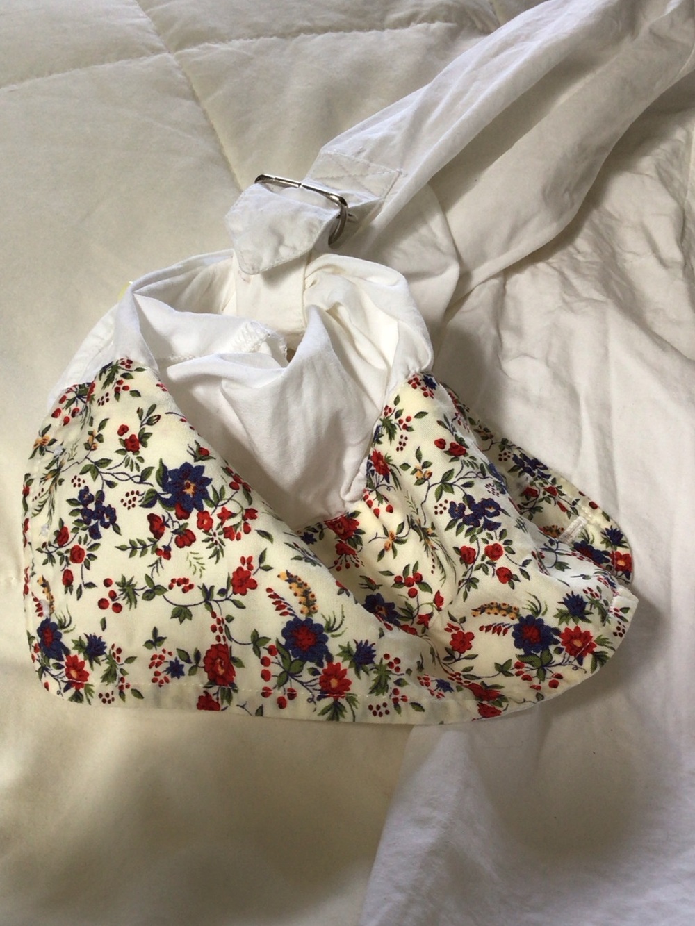 Barbour White Button Down Shirt with Liberty Floral Cuff Trim 8 - Picture 7 of 14